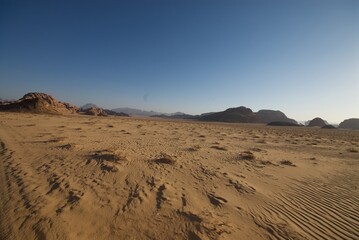 Wadi Rum desert in jordan