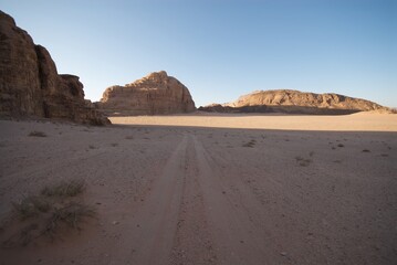 Wadi Rum desert in jordan