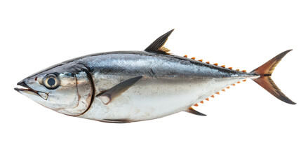 Tuna fish isolated on white transparent