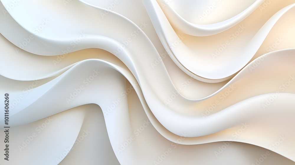 Poster fluid elegance in sculpted design - organic curves and seamless shapes showcasing refined textures a