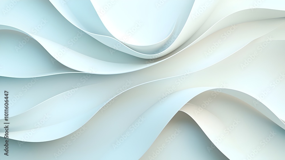 Poster elegant geometry in motion - graceful curves and smooth lines creating a minimalist masterpiece of f