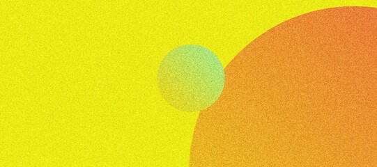 Gradient Tropical Dreamscape with Spheres and Paper Effect