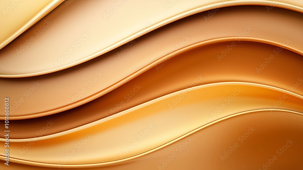 Poster elegant flowing design - sleek lines and balanced curves with organic shapes and refined symmetry in