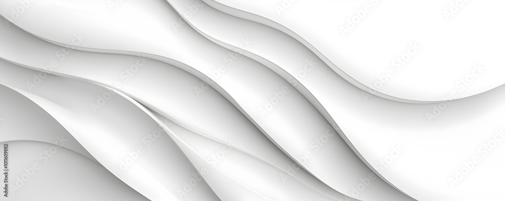 Poster elegant flow of minimalist geometry - soft arches and balanced curves in harmonious design for moder