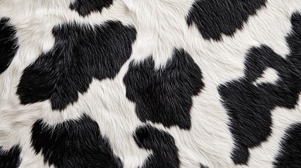 Obraz premium Close-up of cowhide texture with fur patterns