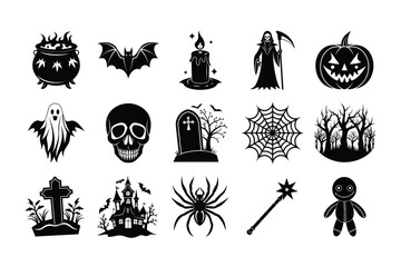 Halloween icons bundle 