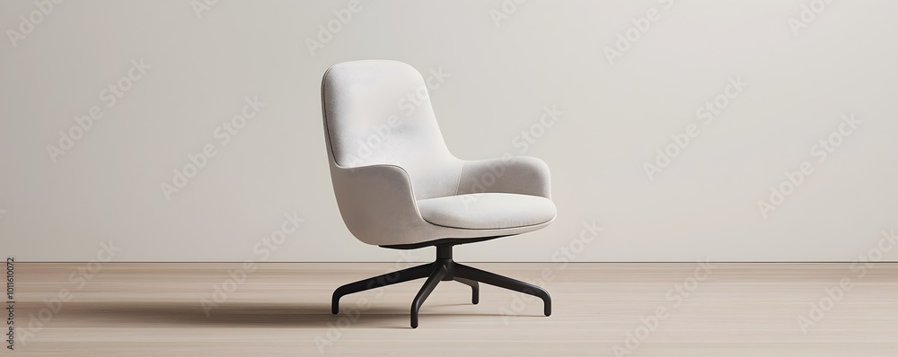 Poster elegant ergonomic design with balanced curves - fluid contours and natural alignment for functional 