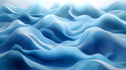 Obraz premium Abstract Blue Wave 3D Background