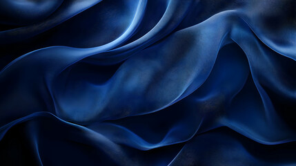 Obraz premium Abstract Blue Fabric Waves Background