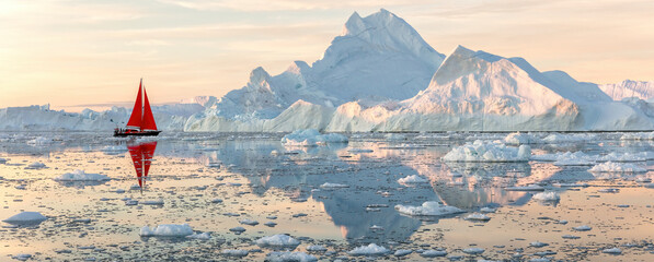 Beautiful icy Seascapes of Greenland