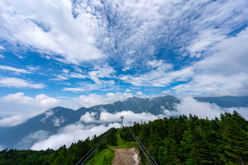 西穂高ロープーウェイの風景