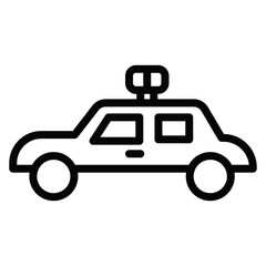 Police Car Vector Icons