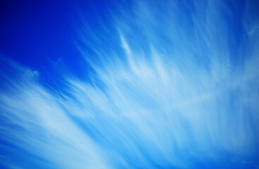 Dramatic daylight puffy clouds skyscape background