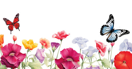 PNG Butterfly in garden boarder flower outdoors insect.