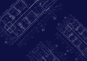 Floor plan designed building on the drawing.