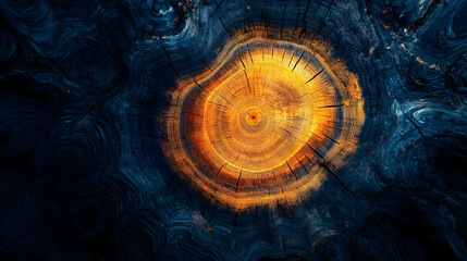 Burnt Tree Trunk Texture Close Up - Abstract Background