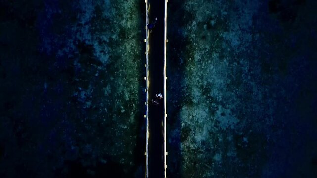 Walking on the bridge