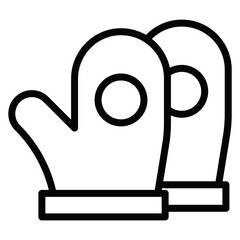 Mitten Vector Icons