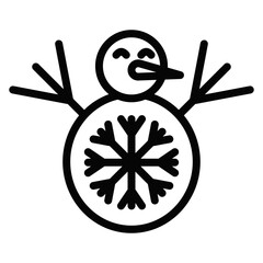 Snowman Vector Icons