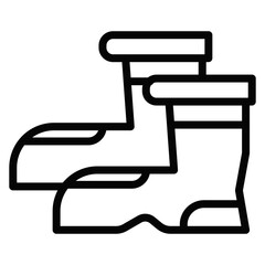 Winter Boot Vector Icons
