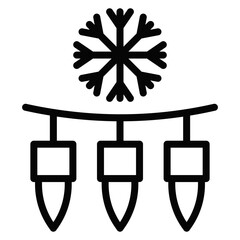 Winter Lights Vector Icons