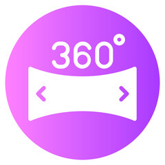 virtual reality gradient icon