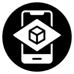 smartphone glyph icon