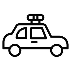 Police Car Vector Icons