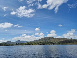 Serene Reflections: A Calm River Waterscape