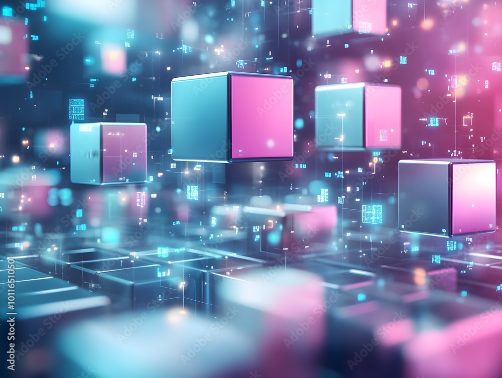 Poster Abstract Digital Blocks in Colorful Space