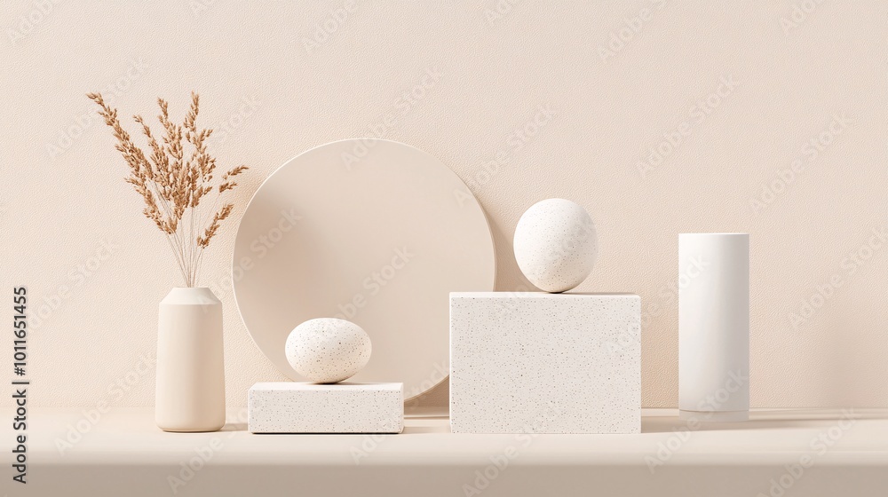 Poster elegant neutral gradients - soft contrast background wallpaper for calm and harmonious spaces perfec