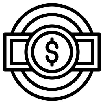 recommend clip art: rotation finance outline icon and illustration