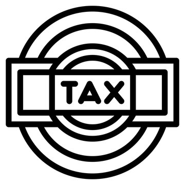 recommend clip art: rotation taxation outline icon and illustration