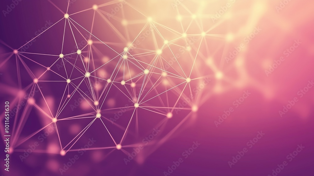 Poster the composition features a vibrant network of lines and dots, creating an abstract visual effect