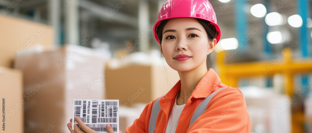 Poster barcode scanning for inventory management, ensuring quality control and traceability in the shipping