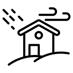 Wind Disaster Vector Icons