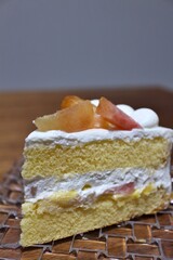 Japanese peach shortcake (layer cake)