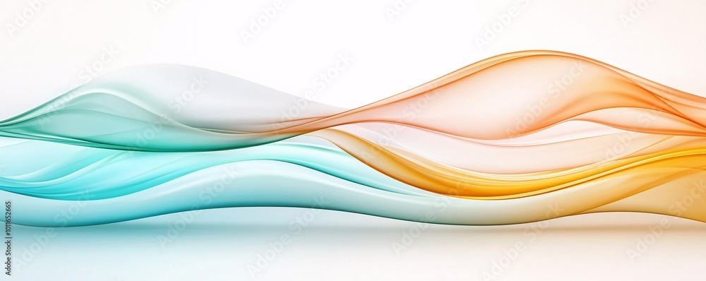 Poster harmonious fluid patterns - serene background with soft textures and muted palette for tranquil wall