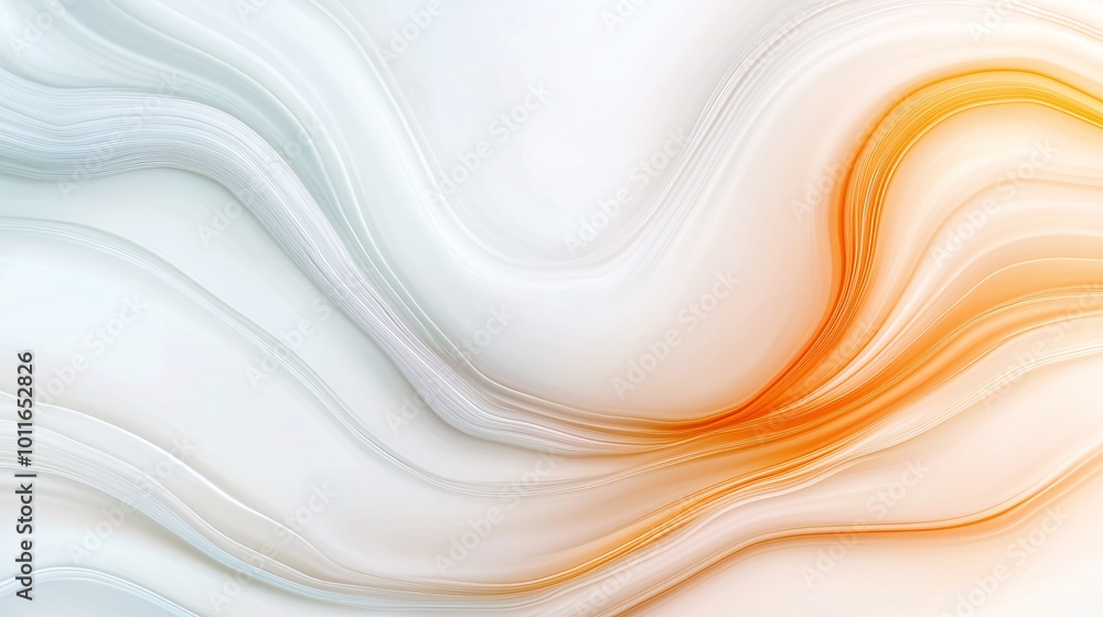 Poster serene abstract flow with soft textures - elegant calming design featuring balanced contrasts and sm