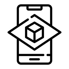 smartphone line icon