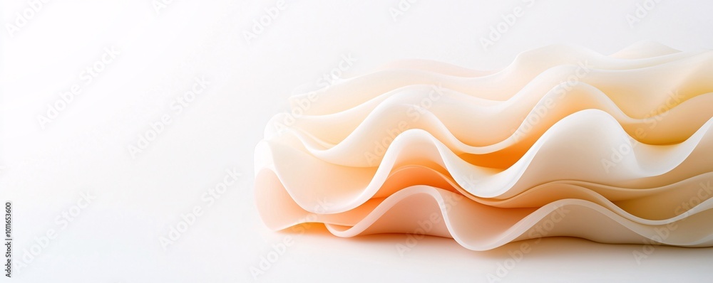 Poster calming harmony in elegant textures - smooth lines and muted gradients create a serene background wa
