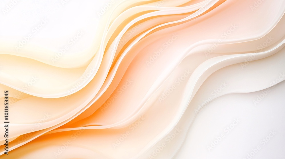 Poster elegant fluid dynamics - soft palette with organic textures and smooth transitions for serene backgr