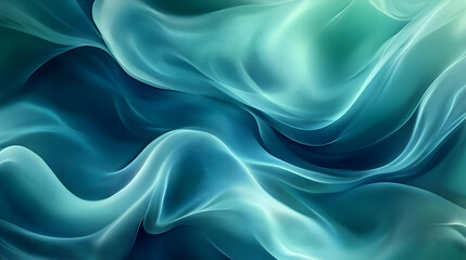 Obraz premium Abstract Background with Blue and Green Wavy Lines