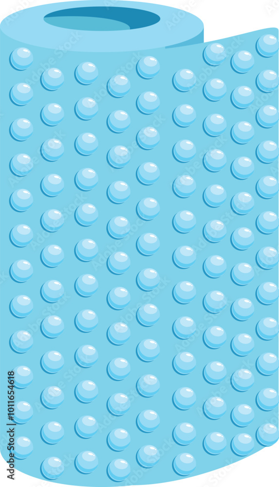Poster this blue bubble wrap roll is perfect for protecting fragile items during shipping and moving
