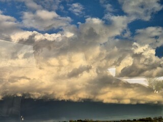 Scenic Twilight: Vibrant Sunset With Orange, Pink, And Purple Clouds On The Horizon