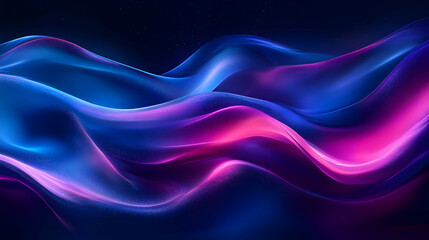 Naklejka premium Abstract Blue and Purple Waves Background