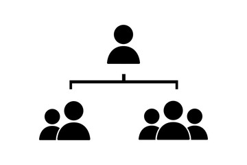 Social network connection people icon set with simple and modern design