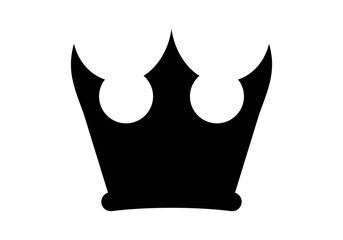 crown icon, crown silhouette, crown simple shape