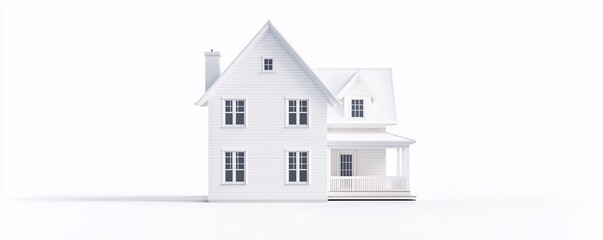 Charming 3D Traditional Farmhouse Blueprint with Rustic Details - Inviting Design Featuring Spacious Wraparound Porch and Vintage Elements for Cozy Living