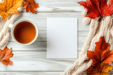 Cozy home workspace featuring a warm knitted plaid, inviting atmosphere, perfect for productivity and relaxation.